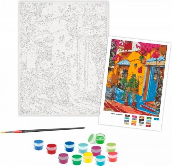 Картина по номерам стандарт акриловая живопись по номерам Ресторан в Испании Rosa Start 