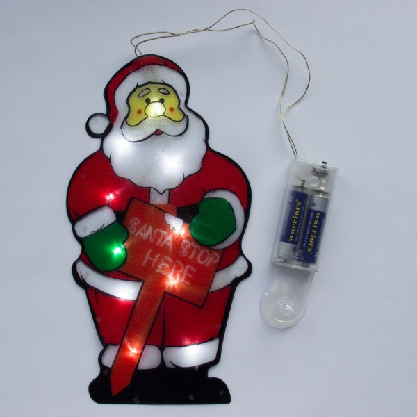 Фигурка декоративная Девилон Дед Мороз 640317 10 ламп 25 см 