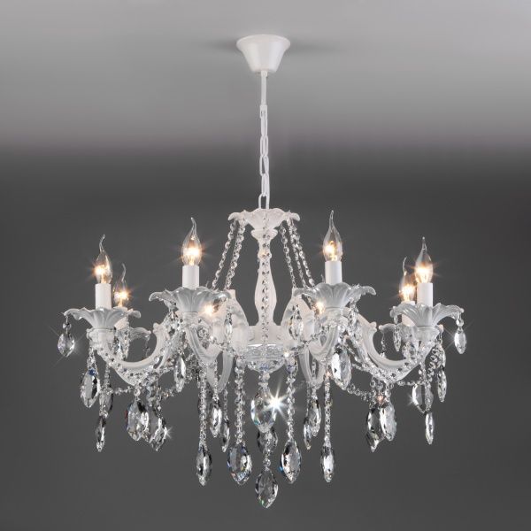 Люстра підвісна Strotskis Veletta 10108/8 8x60 Вт E14 білий 