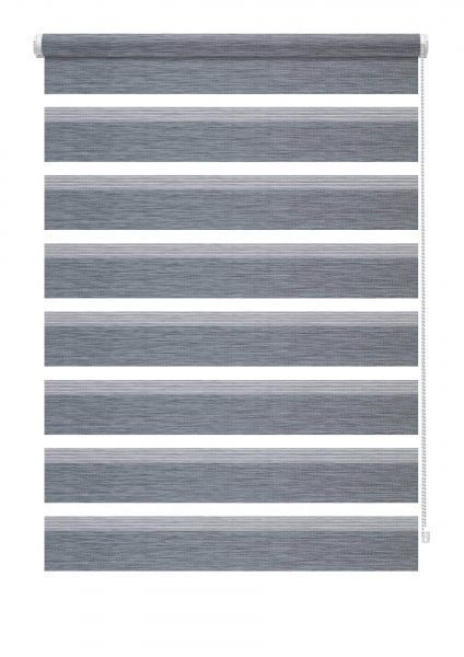 Ролета день-ніч Gardinia Міні Зебра 57x150 см натурально-сіра 