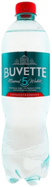Вода мінеральна Buvette №5 сильногазована 0,75 л 