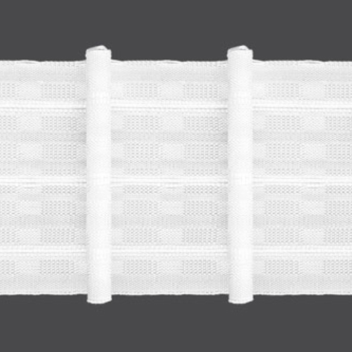 Тесьма 2.80.180.1 біла 1:1,8 рівномірна 80 мм 7 рядів петель Magam