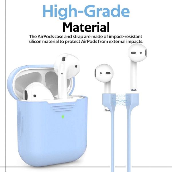 Чехол для наушников Promate PodKit для Apple AirPods blue (podkit.blue) 