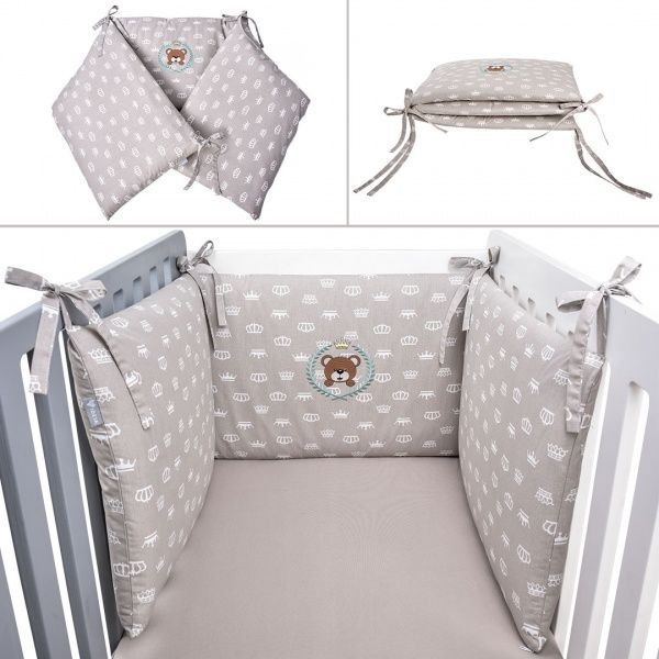 Бортик захисний у ліжечко 42х198 см IDEIA бежевий 800013737 