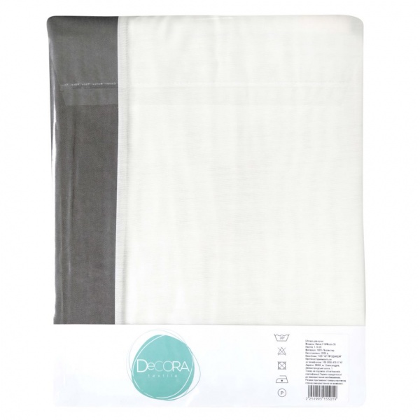 Штора Alliance 290х170 см молочно-серый Decora textile