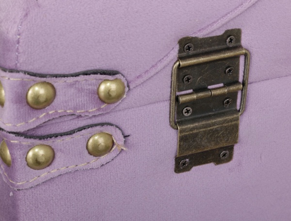 Скриня-пуф Велюр лавандовий 50х25х23 см 