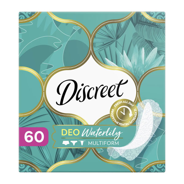 Прокладки ежедневные Discreet Deo Water Lily 60 шт.