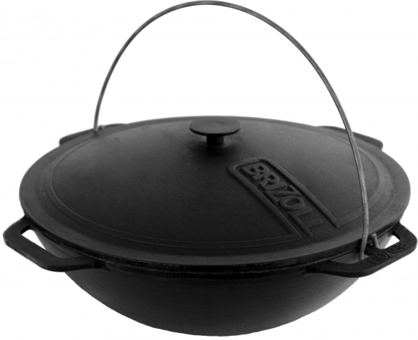 Казан Brizoll ø300 мм 189 мм 6 л азиатский чугунный с чугунной крышкой Азия KA06-1