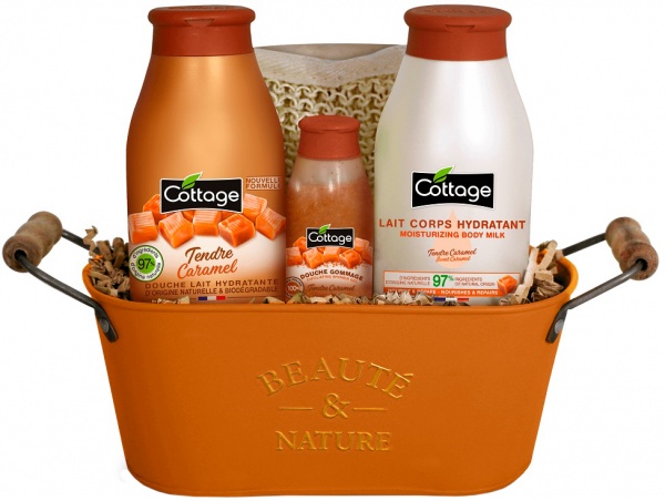 Набір подарунковий для жінок Cottage Sweet Caramel у кошику