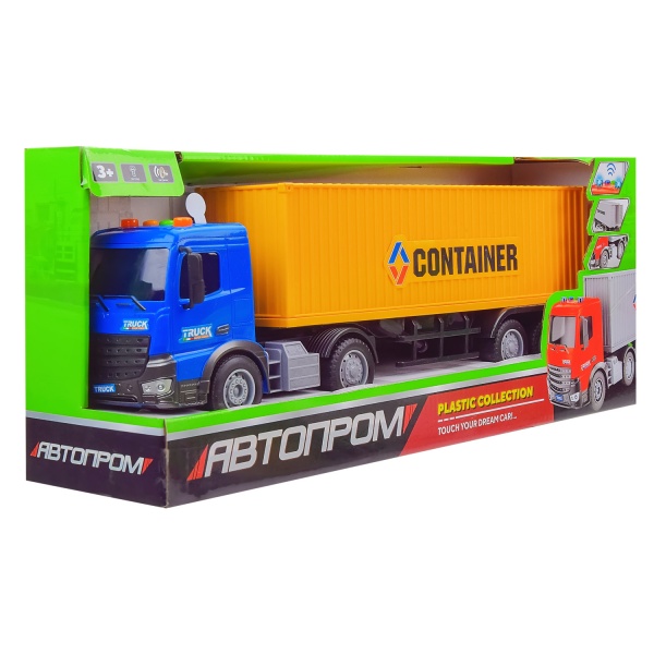 Автомобіль інерційний Автопром з контейнером RJ3363