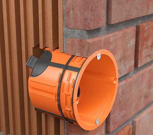 Коробка розподільча Kaiser O-range ECON® Fix самозатухаючий ПВХ 9264-12 