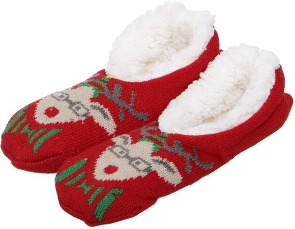 Обувь домашняя La Nuit Веселый олень р. 36/38 красныйбелый 