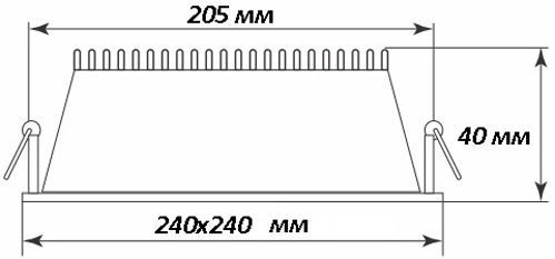 Світильник світлодіодний LightMaster LP-90 25 Вт білий 5000 К 