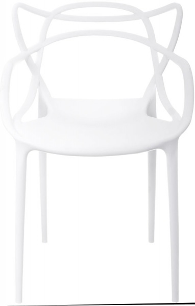 Стул обеденный с подлокотниками Spider белый белый/белый