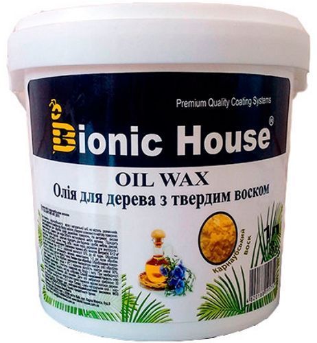 Олія Bionic House Oli wax з карнаубским воском глянець 1 л
