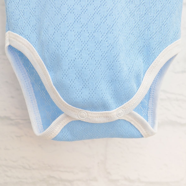 Боди детское для мальчика Blanka Ромбик р.68 голубой 110283 