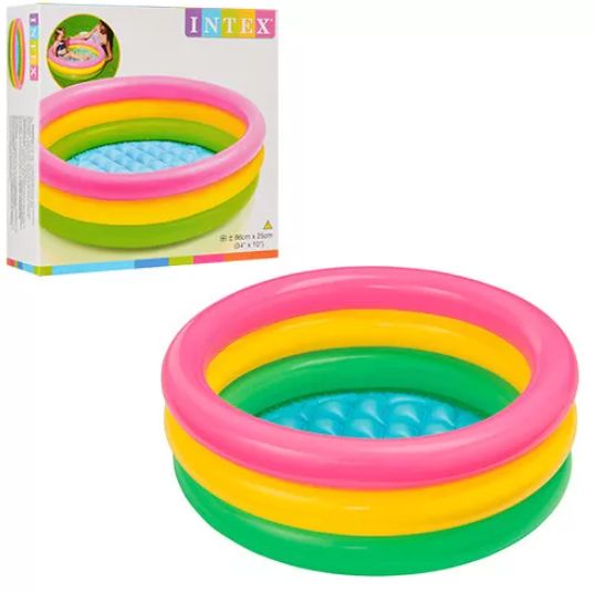 Бассейн Intex 58924 детский, 3 кольца, 86х25 см.