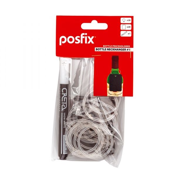 Держатель ценников на бутылку с маркером BOTTLE NECKHANGER # 1