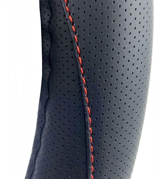 Чехол на руль MOMO SWC010BR черный с красным