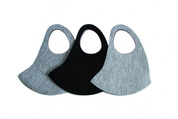 Маска Grandtex неопреновая многоразовая двухсторонняя меланж р. М 3 шт.