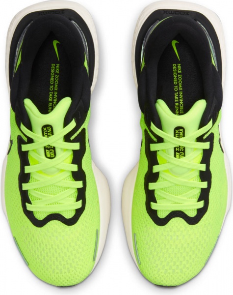 Кроссовки Nike ZoomX Invincible Run Flyknit CT2228-700 р.US 9,5 салатно-черный
