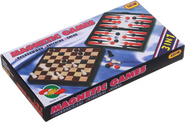 Игра настольная Leon 3 в1 шахматы, шашки, нарды OTG0937335
