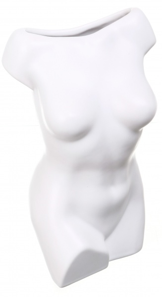 Ваза керамическая Rezon Афродита 18 см белый 
