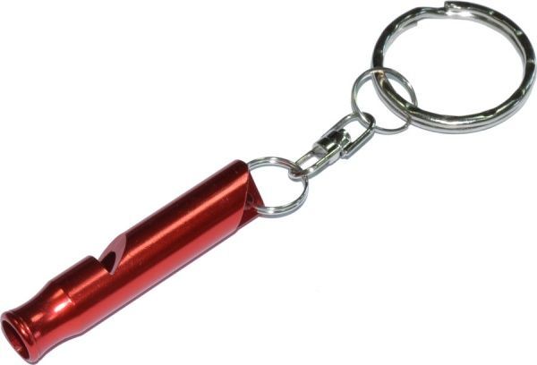 Кольцо для ключей со свистком 