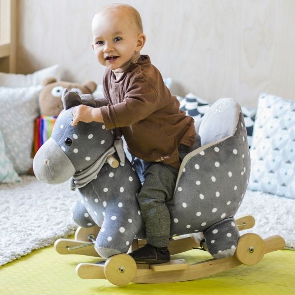 Качалка Kinderkraft Слоненя з колесами KKZSLONGRY0000