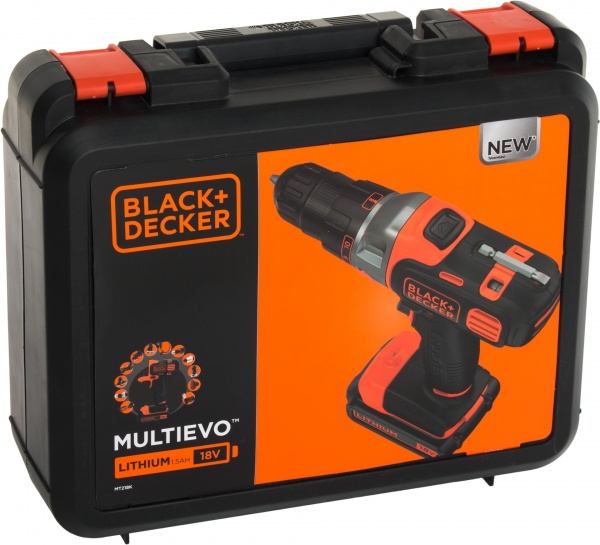 Шуруповерт акумуляторний Black+Decker Multievo™ MT218KB