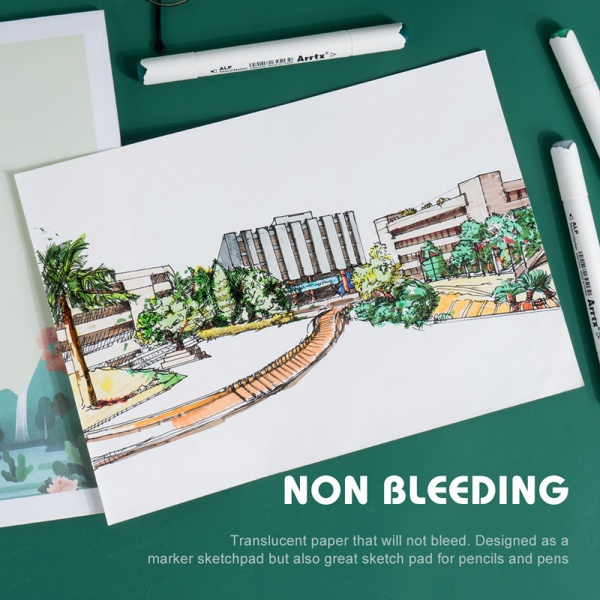 Скетчбук для маркерів A4 21х29.7 см 120 г/м² 30 сторінок Arrtx