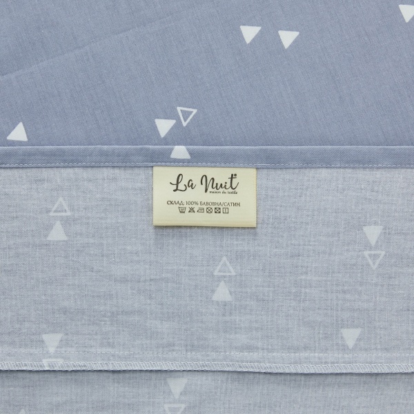 Комплект постільної білизни Tiles 1,5 блакитний La Nuit 