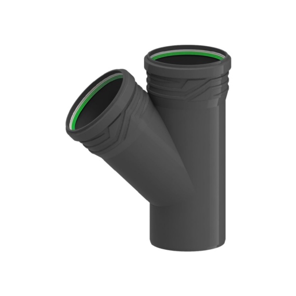 Трійник каналізаційний ПП ASG HTR 50х50x87,5° (6540649)