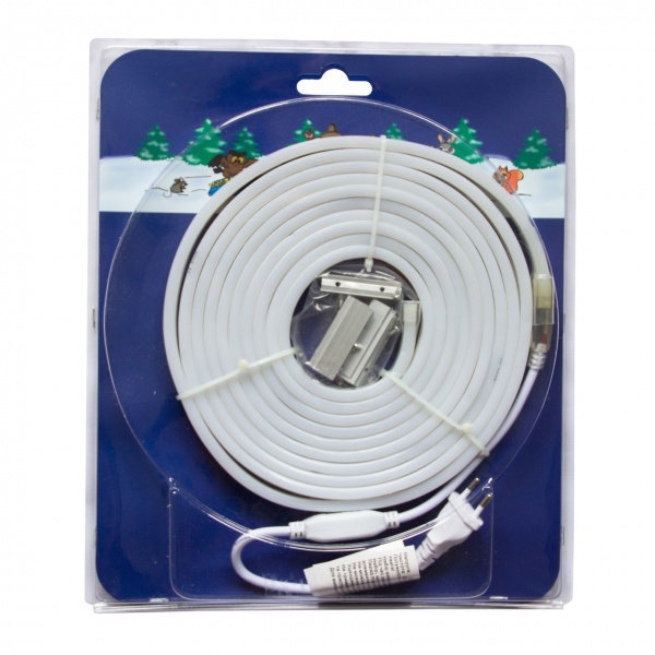 Электрогирлянда линейная Девилон Гибкая трубка теплый белый 950101 светодиодная (LED) 5 м 