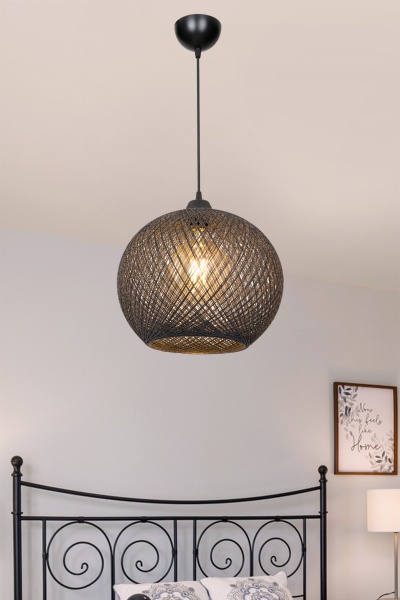 Подвес Luna Yumak 1x60 Вт Е27 серый MDL.4745 