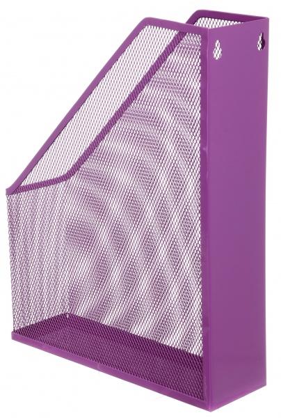 Лоток для бумаг вертикальный металл 25х72х32 см фиолетовый Nota Bene