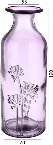 Ваза стеклянная San Miguel Jardin 19 см мальва 