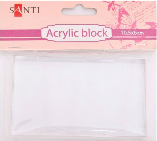 Блок акриловый, 10,5х6 см