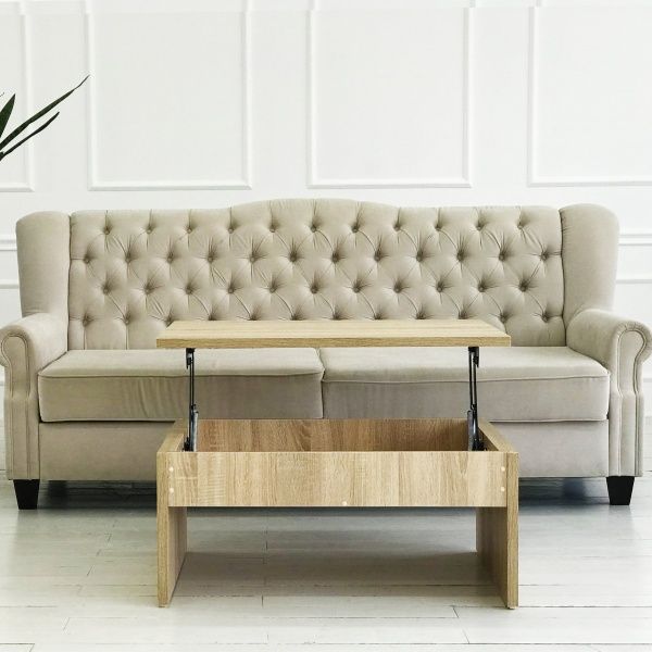 Стіл журнальний Деск дуб сонома 910x410x400мм Art in Head 