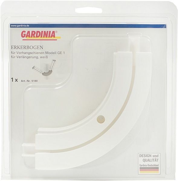 Поворот внутрішній Gardinia одинарний набірний білий 