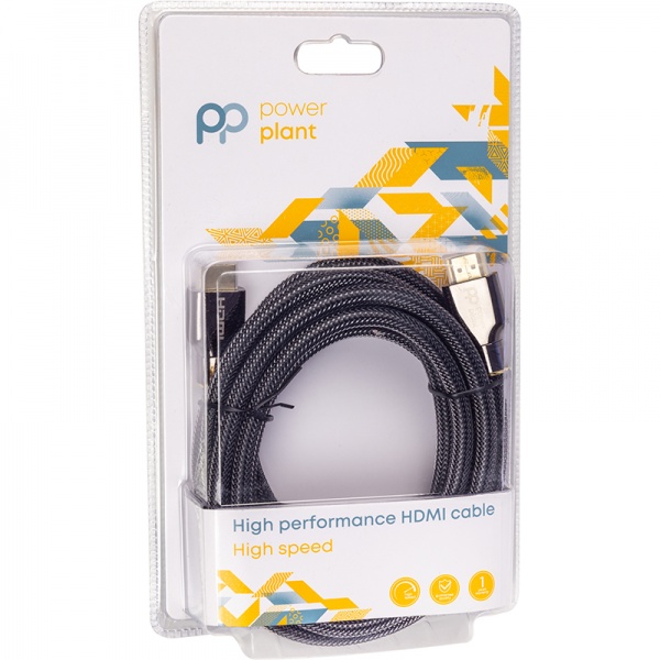 Кабель PowerPlant HDMI (M) – HDMI (M) 2.1V Ultra HD 8K eARC 30AWG 3 м чорний (CA912209) 