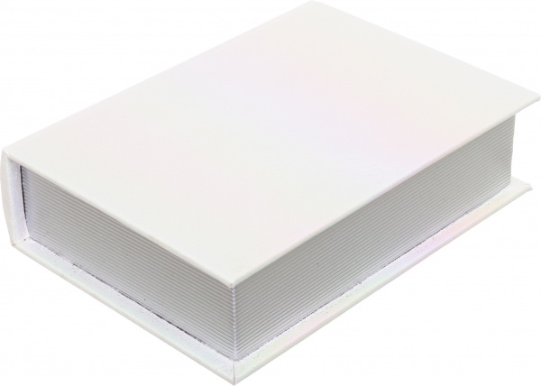 Шкатулка-книга Хамелеон 23х17х6 см молочная