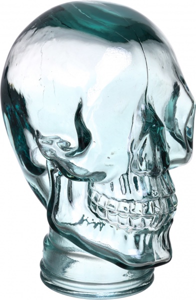 Статуэтка Череп Cabeza Calavera голубая San Miguel