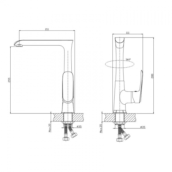 Смеситель для кухни Koller Pool Aqua AQ0500