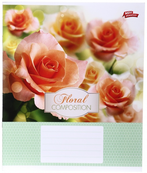 Зошит шкільний 12 аркушів у косу лінію в асортименті Мрії збуваються