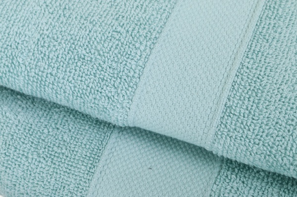 Набір рушників махрових Tara с бордюром 2 шт 50x90 см бірюзовий La Nuit 