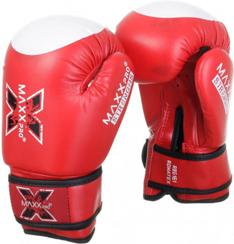Боксерские перчатки MaxxPro AVG-616 Red vynil-06 р. 6 6oz красный