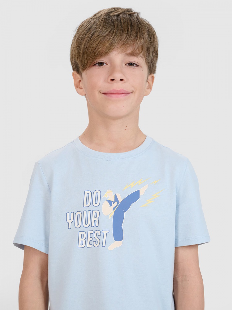 Футболка 4F TSHIRT M2643 4FJRSS25TTSHM2643-34S р.158 голубой