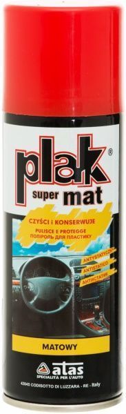 Полироль для пластика ATAS Plak SUPER MAT клубника 200 мл