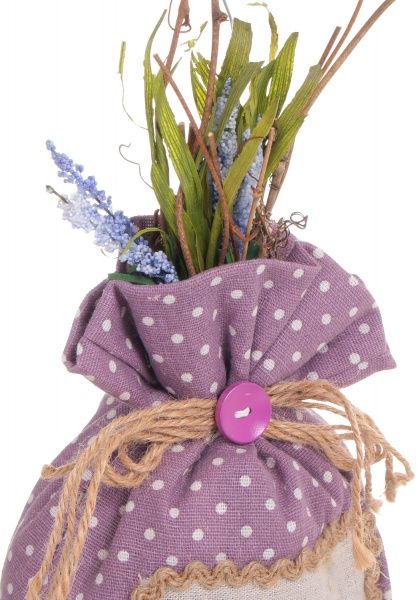 Декорация весенняя мешочек с лавандой 13х27 см D6G083A